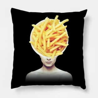 French fries portrait Pillow