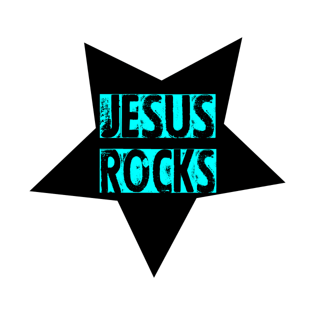 jesus rocks christian by theshop