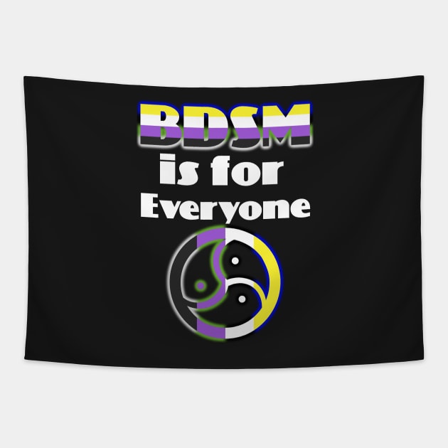 BDSM is for Everyone (Nonbinary) Tapestry by LeatherRebel75