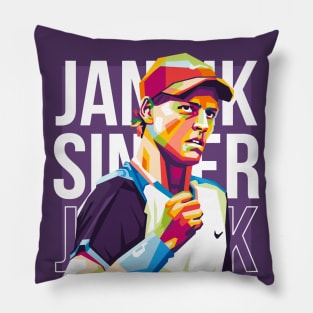 jannik sinner Pillow