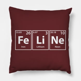 Feline (Fe-Li-Ne) Periodic Elements Spelling Pillow