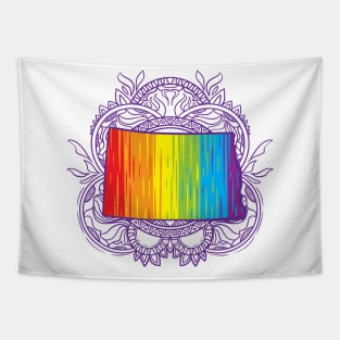 North Dakota Mandala Pride Tapestry