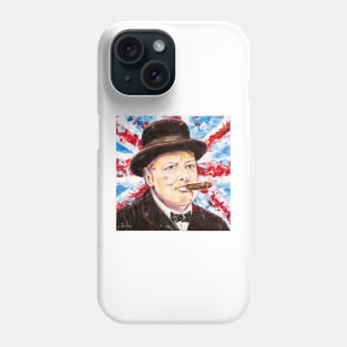 The Greatest Briton. Winston Churchill Phone Case