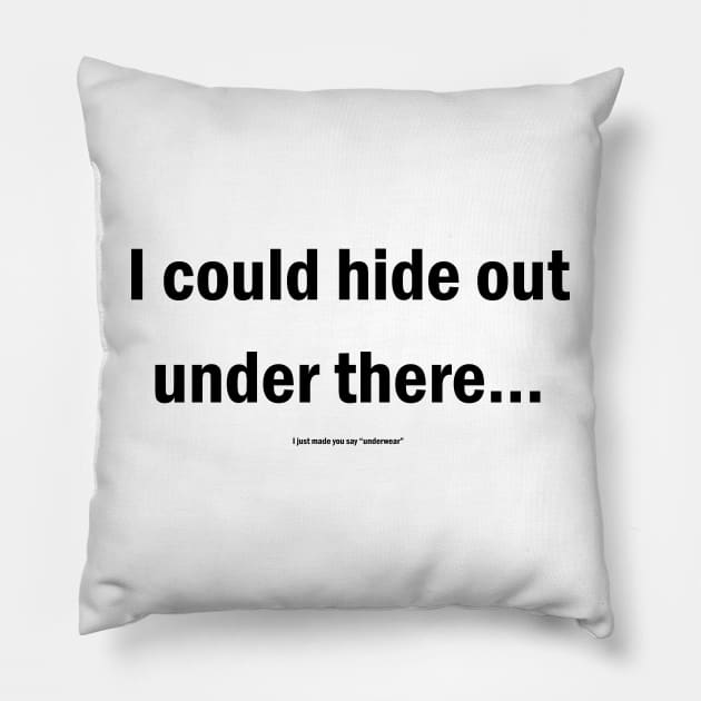 Barenaked Ladies - Underwear lyric! Pillow by lyricalshirts