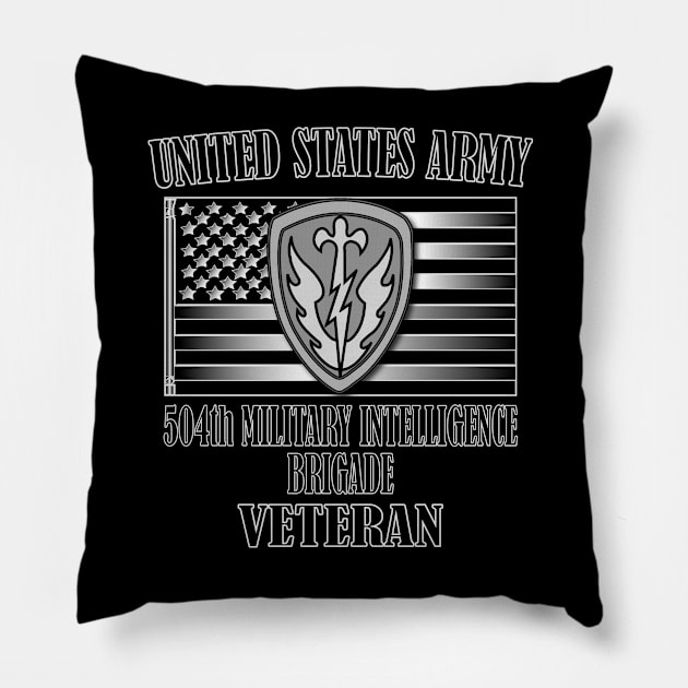 504th Military Intelligence Brigade- Veteran Pillow by Relaxed Lifestyle Products