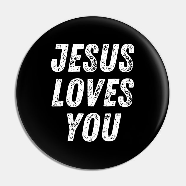 Christian Quote Jesus Loves You Pin by Art-Jiyuu