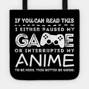 Anime And Gaming Lover Tote