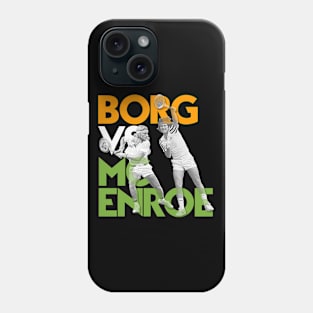 Borg Vs. McEnroe // Retro Tennis Icons Phone Case