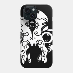 Mystic Three Eyed Cat Skull Phone Case