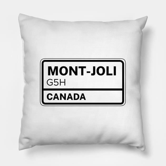 Mont Joli G5H Zip Code Pillow by Rajadrone