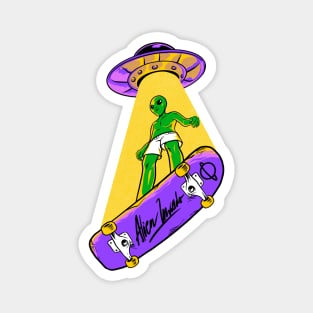 alien inskater Magnet