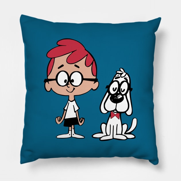 Mr. Peabody and Sherman Pillow by offsetvinylfilm