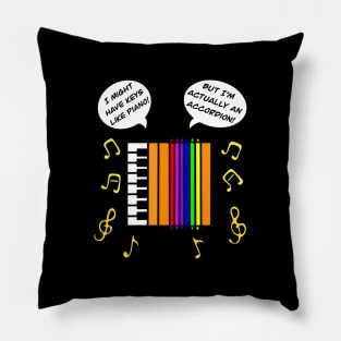 Funny accordion instrument Pillow