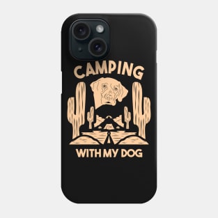 Wanderlust Paws: Camping with My Dog in the Mountains Phone Case