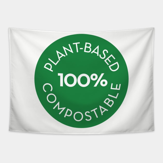 plantbased  100% compostable - circle Tapestry by Eugene and Jonnie Tee's