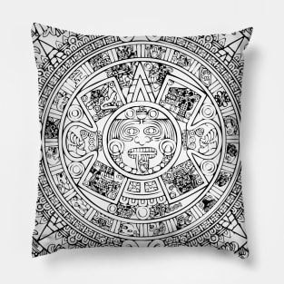 Calendario azteca Pillow