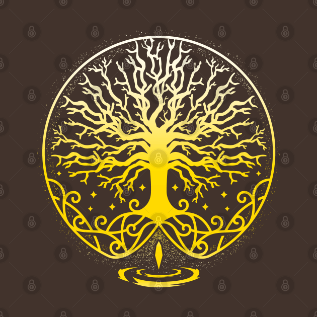 Grace Golden Tree by logozaste