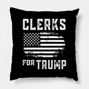 Clerks For Trump Pillow