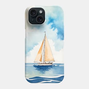 Peace and sail watercolor Phone Case