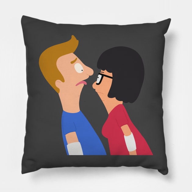 Tina x Jimmy Jr Pillow by gray-cat