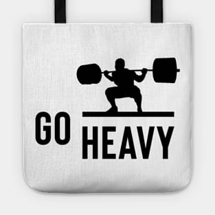 weightlifting - go heavy Tote