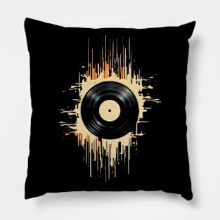 Vinyl Record Splash Pillow