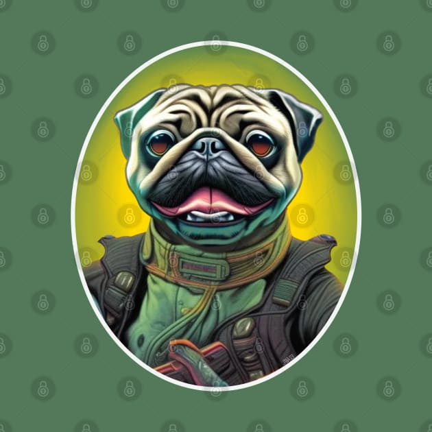 Commander Puggy by FivePugs