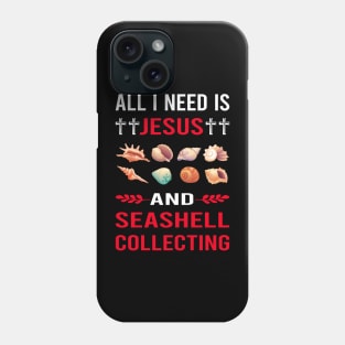 I Need Jesus And Seashell Collecting Seashells Sea Shell Shells Shelling Phone Case