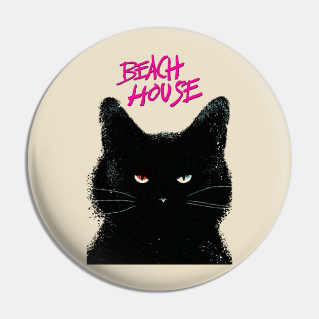 Beach House Cats Pin by 14RF