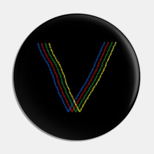 The letter V! Pin