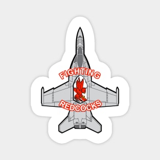 F/A-18 Rhino - Fighting Redcocks Magnet