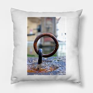 Rusted Ring - Rothenburg od Tauber, Germany Pillow