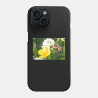 bee with flowers Phone Case