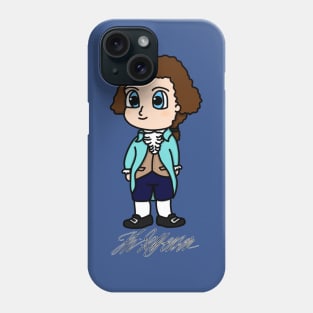 Chibi Thomas Jefferson 2 (Small Print) Phone Case