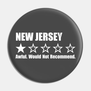 New Jersey One Star Review Pin