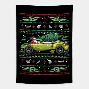 Christmas Ugly Nissan 370z z34! Great Car Guy Gift! Fairlady Z! Tapestry