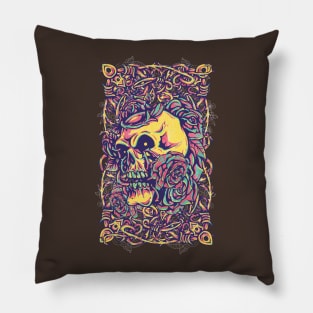 Wired Skull Pillow