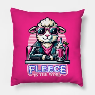 Fleece is the Word Pillow