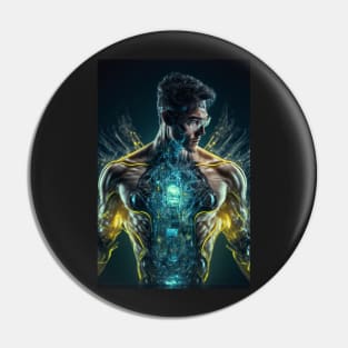 Cybernetic Man Pin