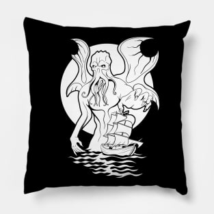 Cthulhu Rocks the Boat Pillow