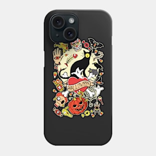 Happy Halloween (black) Phone Case