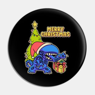 Xenomorph Aliens Christmas Knit Pin