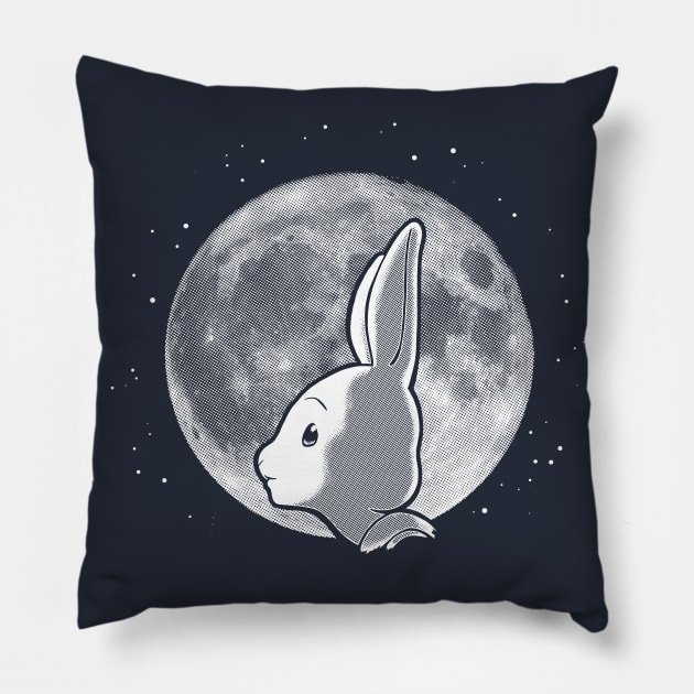 Full Moon, Hal-f Moon Pillow by DCLawrenceUK