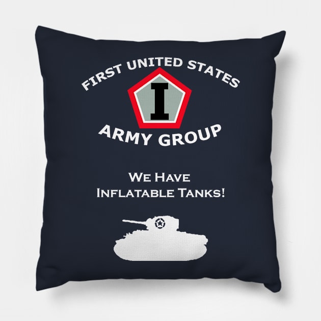 FUSAG - We Have Inflatable Tanks! Pillow by Smidge_Crab