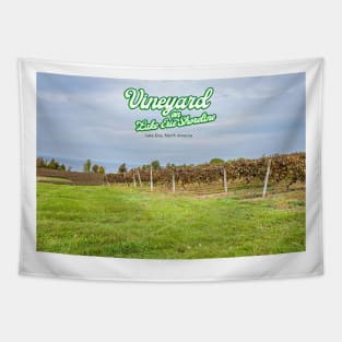 Vineyard on Lake Erie Shoreline Tapestry