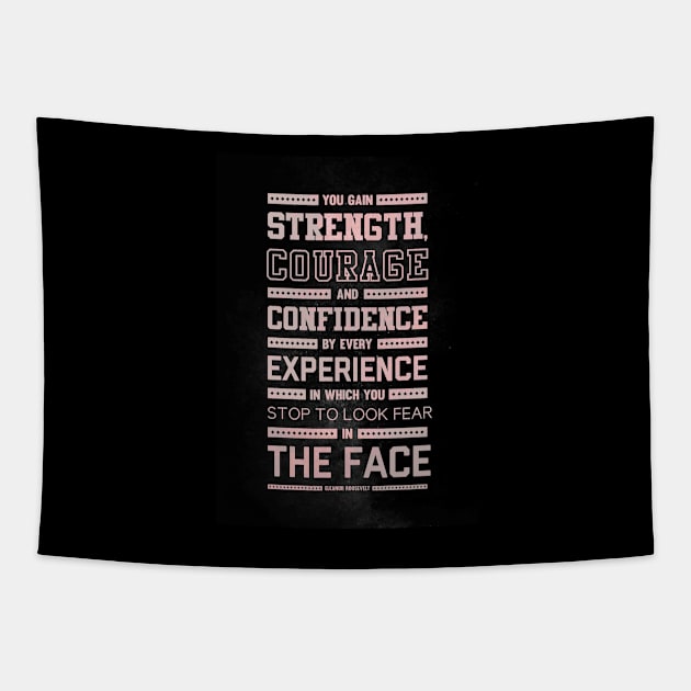 Lab N. 4 Strength Does Not Come Arnold Schwarzenegger Motivational Quote Tapestry by labno4