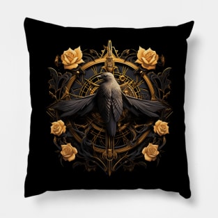 Raven Design Pillow