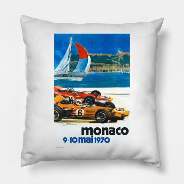 race near the sea Pillow by williamrogers90