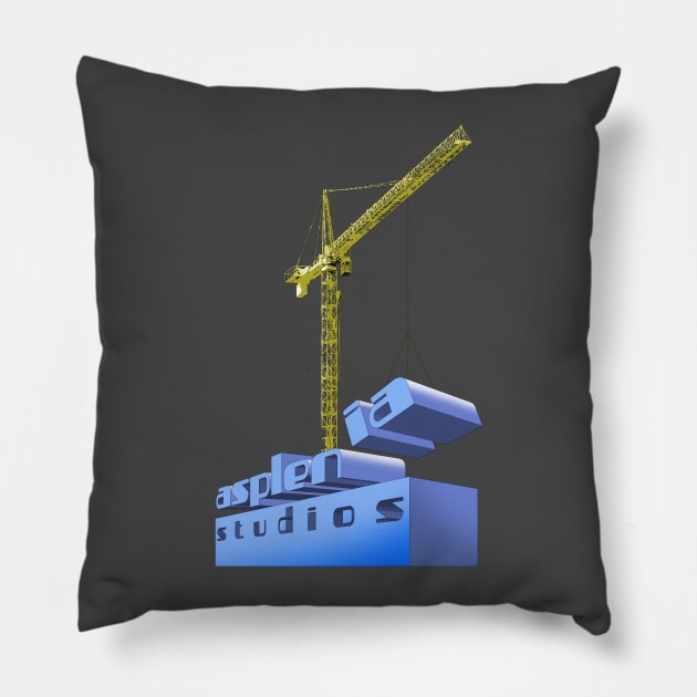 Asplenia Studios Construction Site Pillow by AspleniaStudios