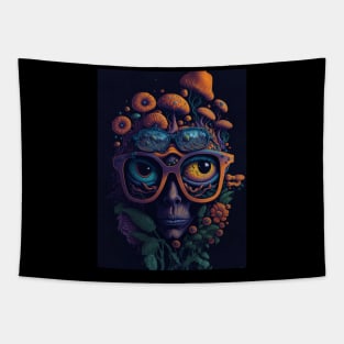 Psychedelic Shirt - Techno Organism - Catsondrugs.com - rave, edm, festival, techno, trippy, music, 90s rave, psychedelic, party, trance, rave music, rave krispies, rave flyer Tapestry